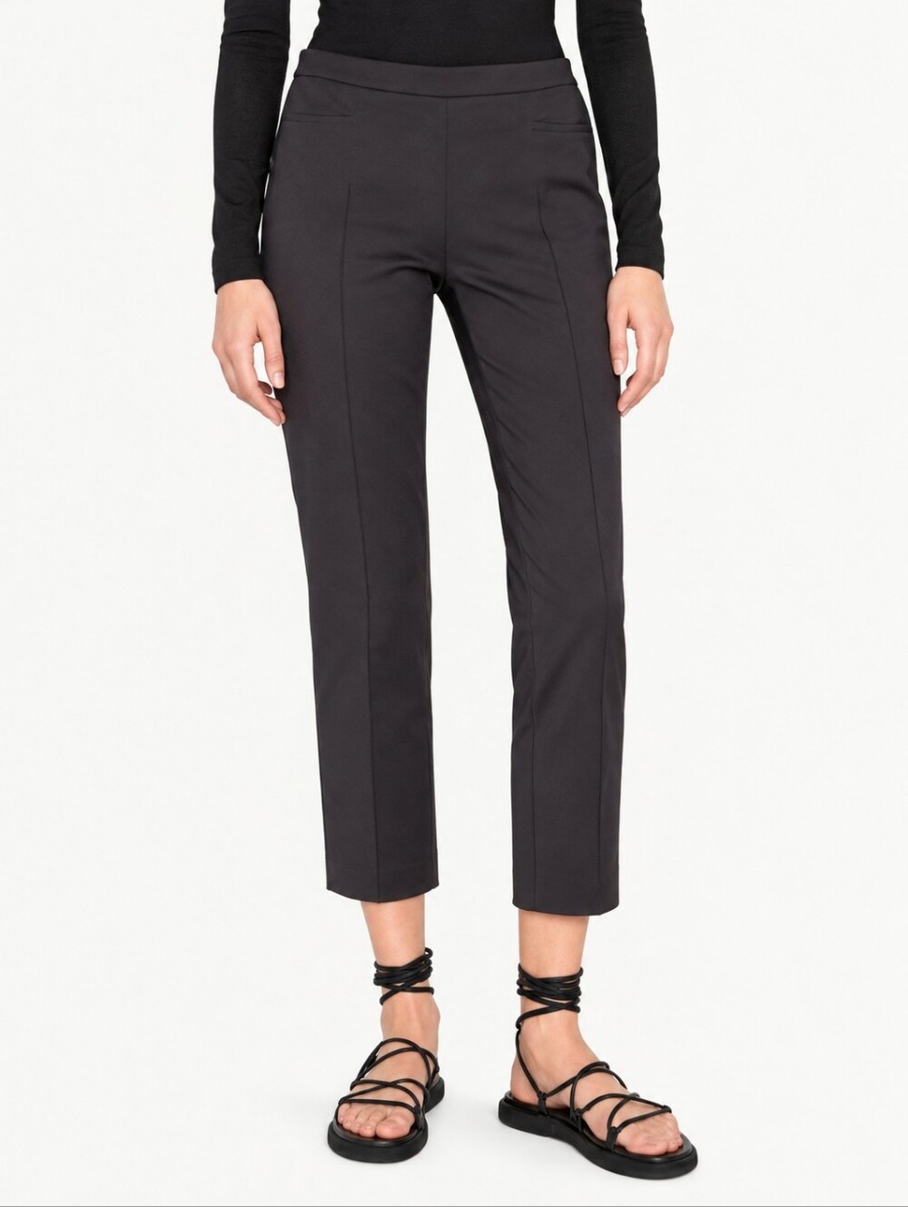 ❤️ AKRIS PUNTO FRANCA MID-RISE CROPPED PANTS, 10 (30)